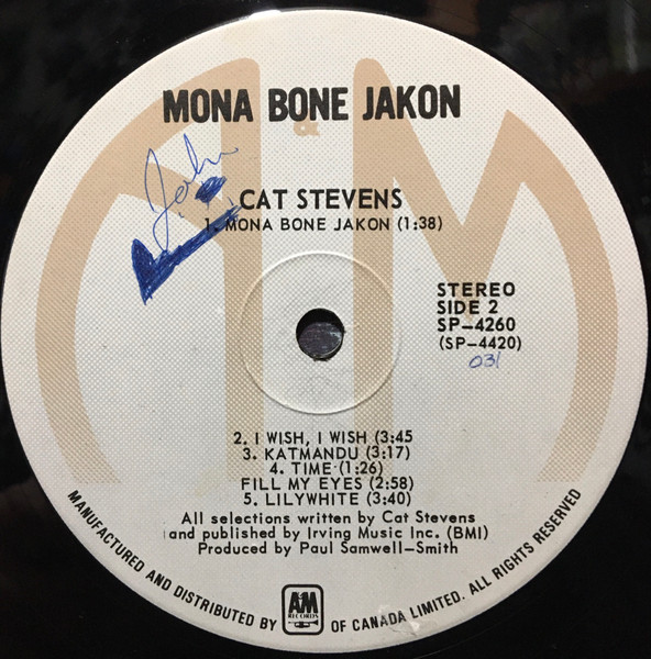 Cat Stevens - Mona Bone Jakon | A&M Records (SP-4260) - 4 Cat Stevens - Mona Bone Jakon | A&M Records (SP-4260) - 4