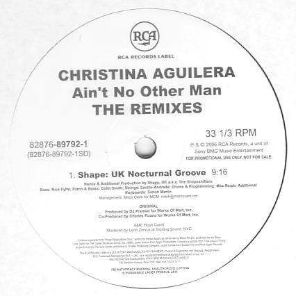 Christina Aguilera - Ain't No Other Man (The Remixes) | RCA (82876 89792 1) - 3 Christina Aguilera - Ain't No Other Man (The Remixes) | RCA (82876 89792 1) - 3