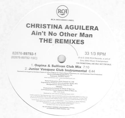 Christina Aguilera - Ain't No Other Man (The Remixes) | RCA (82876 89792 1) - 2 Christina Aguilera - Ain't No Other Man (The Remixes) | RCA (82876 89792 1) - 2
