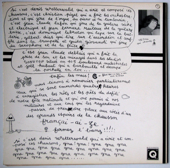 Denis Wetterwald - Ça Pue Ça Tue Et Ça Rend Con | Not On Label (Denis Wetterwald Self-released) (WD 200673) - 2