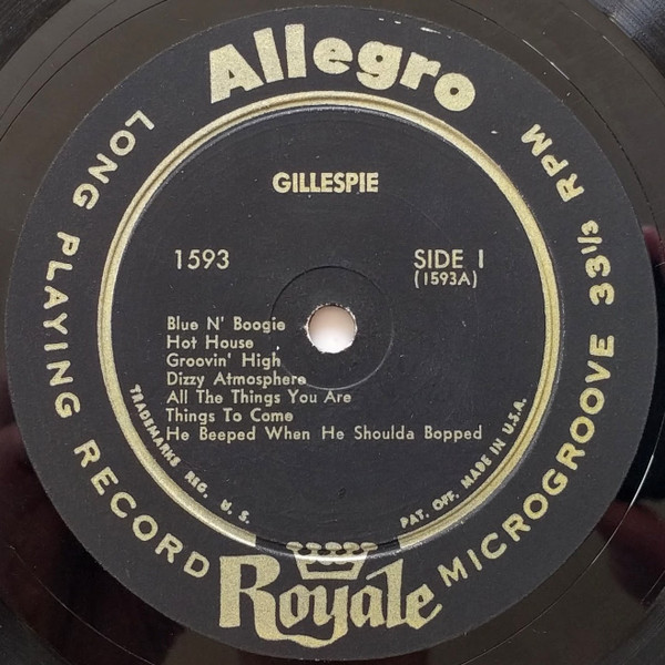 Dizzy Gillespie - Dizzy Gillespie | Allegro (1593) - 3 Dizzy Gillespie - Dizzy Gillespie | Allegro (1593) - 3