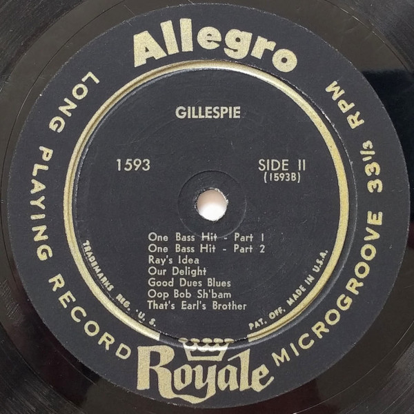 Dizzy Gillespie - Dizzy Gillespie | Allegro (1593) - 4 Dizzy Gillespie - Dizzy Gillespie | Allegro (1593) - 4
