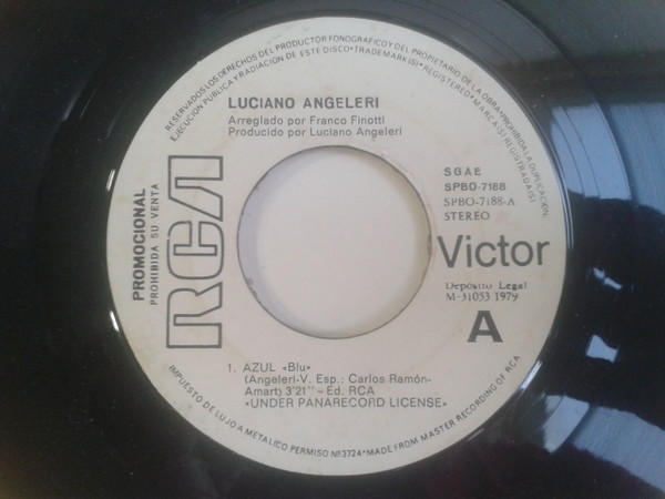 Luciano Angeléri - Azul = Blue | RCA Victor (SPBO-7188) - 2