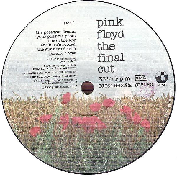 Pink Floyd - The Final Cut | Harvest (3C 064-65 042) - 2 Pink Floyd - The Final Cut | Harvest (3C 064-65 042) - 2