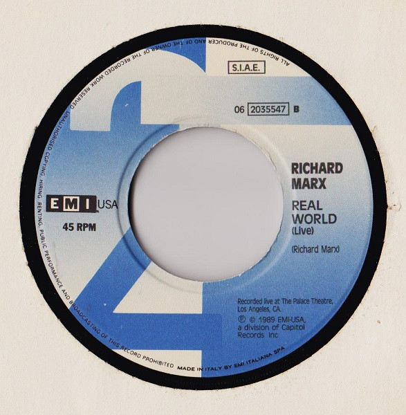 Richard Marx - Angelia | EMI USA (06 2035547) - 4