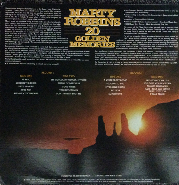 Marty Robbins - 20 Golden Memories | CBS Direct (CDM2-048) - 2 Marty Robbins - 20 Golden Memories | CBS Direct (CDM2-048) - 2