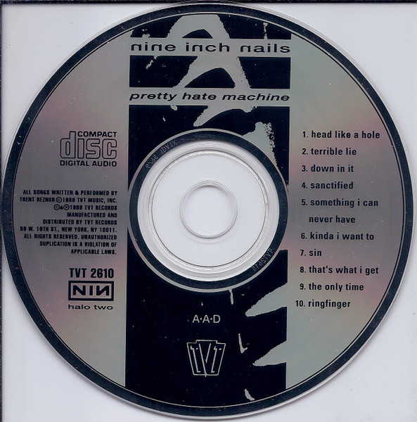 Nine Inch Nails - Pretty Hate Machine | TVT Records (2610-2) - 2