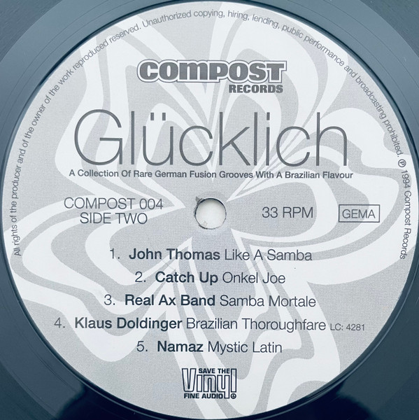Various - Glücklich | Compost Records (COMPOST 004) - 4