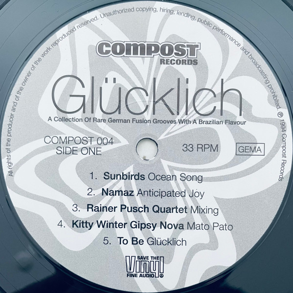 Various - Glücklich | Compost Records (COMPOST 004) - 3