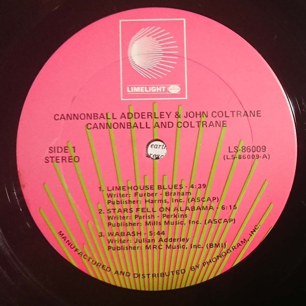 Cannonball Adderley & John Coltrane - Cannonball & Coltrane | Limelight (LS-86009) - 3 Cannonball Adderley & John Coltrane - Cannonball & Coltrane | Limelight (LS-86009) - 3