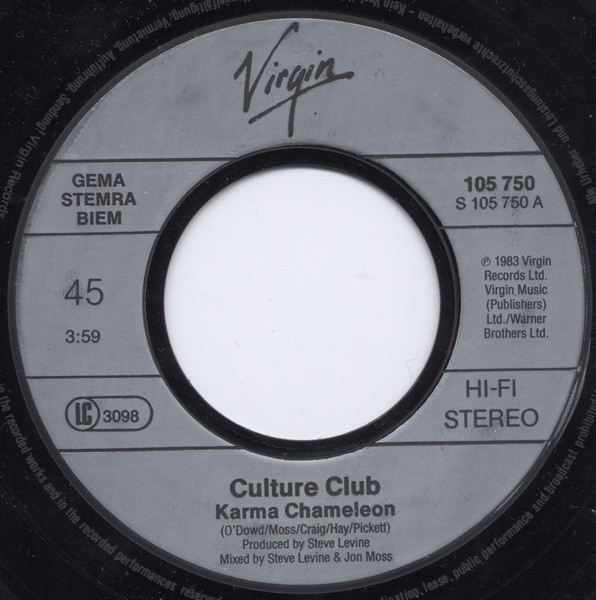 Culture Club - Karma Chameleon | Virgin (105 750) - 3