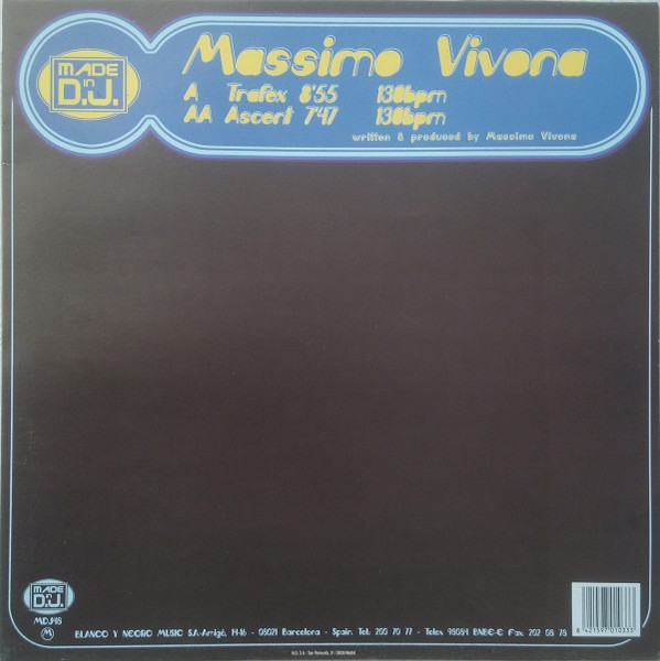 Massimo Vivona - Trafex / Ascent | Made In DJ (MDJ 48) - main