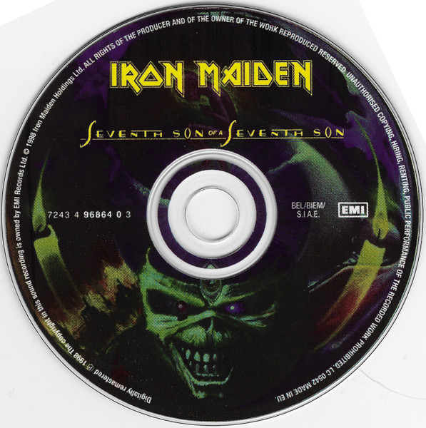 Iron Maiden - Seventh Son Of A Seventh Son | EMI (7243 4 96864 0 3) - 3