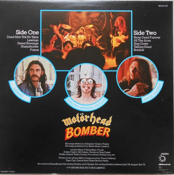 Motörhead - Bomber | Bronze (BRON 523) - 2 Motörhead - Bomber | Bronze (BRON 523) - 2