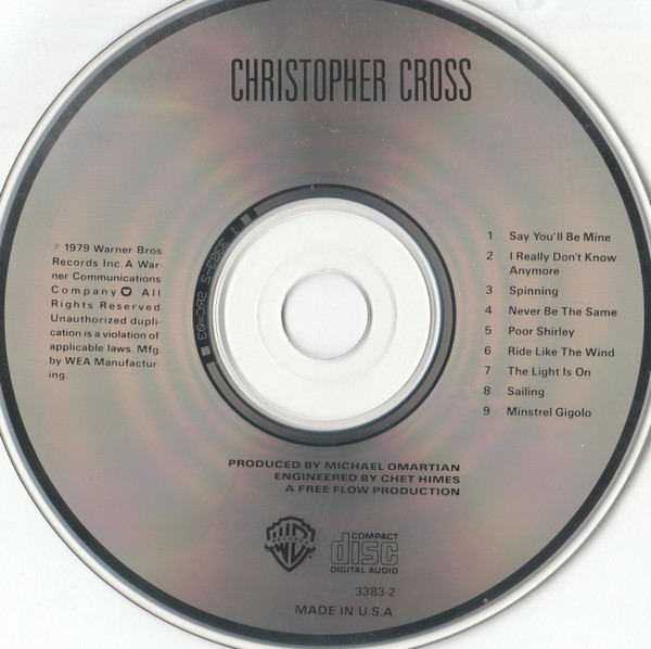 Christopher Cross - Christopher Cross | Warner Bros. Records (3383-2) - 3 Christopher Cross - Christopher Cross | Warner Bros. Records (3383-2) - 3
