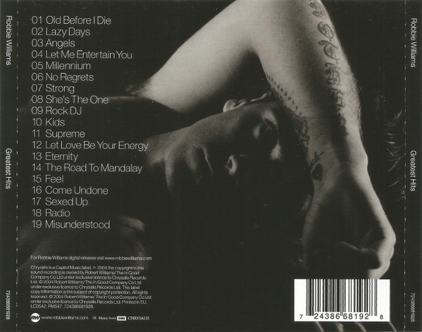 Robbie Williams - Greatest Hits | Chrysalis (724386681928) - 2