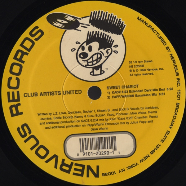 Club Artists United - Sweet Chariot (Remixes) | Nervous Records (NE 20290) - 3 Club Artists United - Sweet Chariot (Remixes) | Nervous Records (NE 20290) - 3