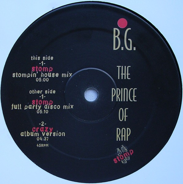 B.G. The Prince Of Rap - Stomp | JAM! (JAM 662775 6) - 3