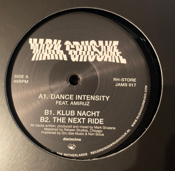 Mark Grusane - Dance Intensity | Rush Hour Store Jams (RH-STORE JAMS 017)