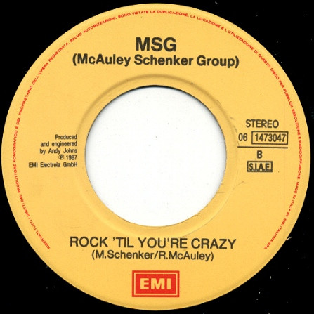 McAuley Schenker Group - Gimme Your Love | EMI (06 1473047) - 4