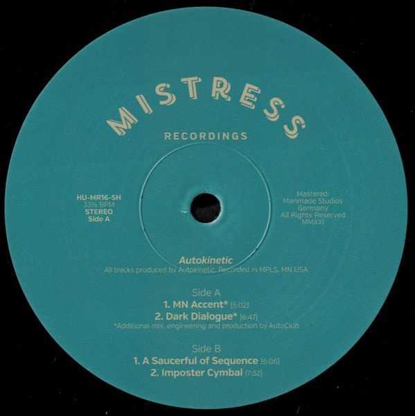 Auto Kinetic - Mistress 16 | Mistress Recordings (HU-MR16-SH) - main