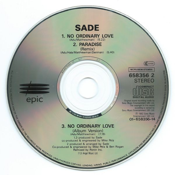 Sade - No Ordinary Love | Epic (658356 2) - 4