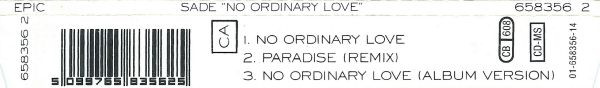 Sade - No Ordinary Love | Epic (658356 2) - 3