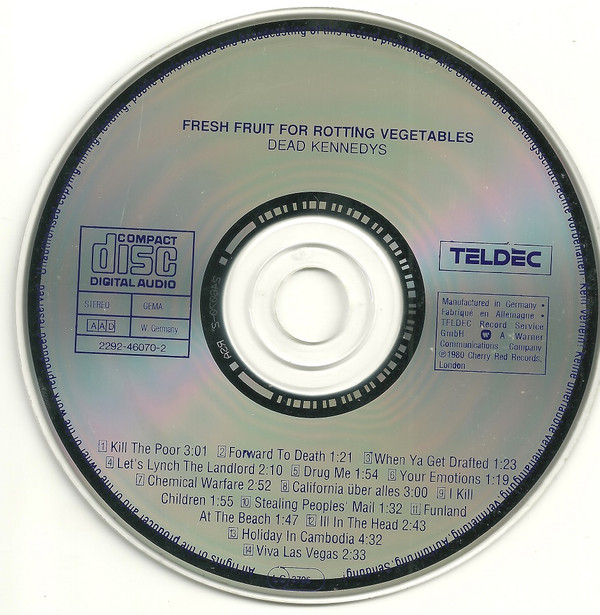 Dead Kennedys - Fresh Fruit For Rotting Vegetables | TELDEC (2292-46070-2) - 3