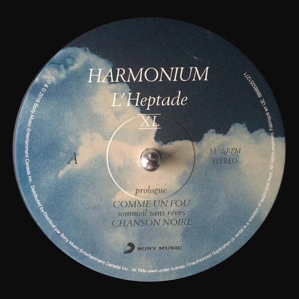 Harmonium - L'Heptade XL (2LP) [Vinyl] | Sony Music (88985351271) - 3