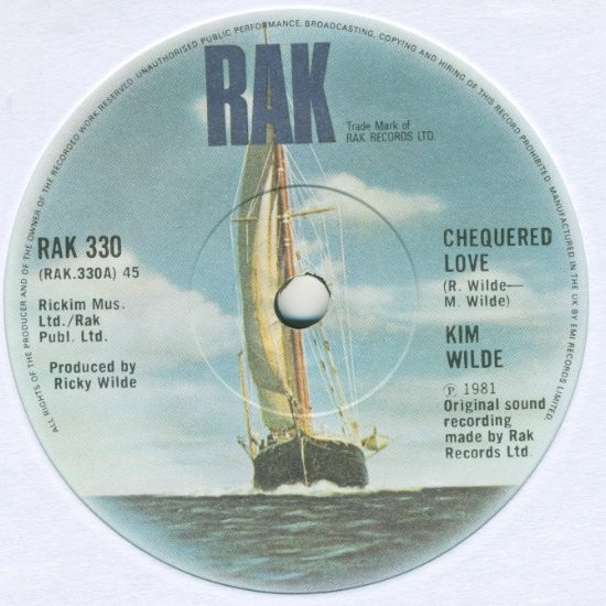 Kim Wilde - Chequered Love | RAK (RAK 330) - 3