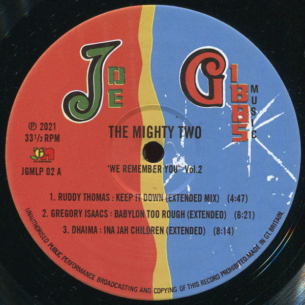 Various - The Mighty Two 'We Remember You' Vol. 2 | Studio 16 (JGMLP 02) - 3