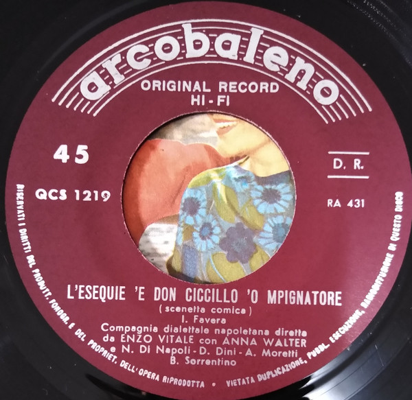 Compagnia Di Enzo Vitale - L'Onorevole Riceve In Casa | Arcobaleno (QCS 1219) - 4