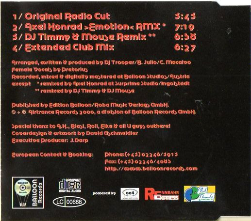 DJ Trooper - People Can Fly | Airtrance Records (AT 1208-06869) - 2
