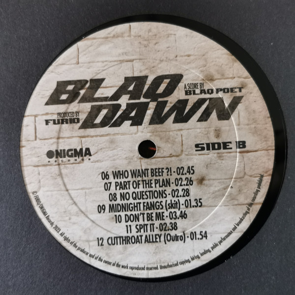 Blaq Poet X Furio - Blaq Dawn | Onigma Records (ONIG.LP001) - 4