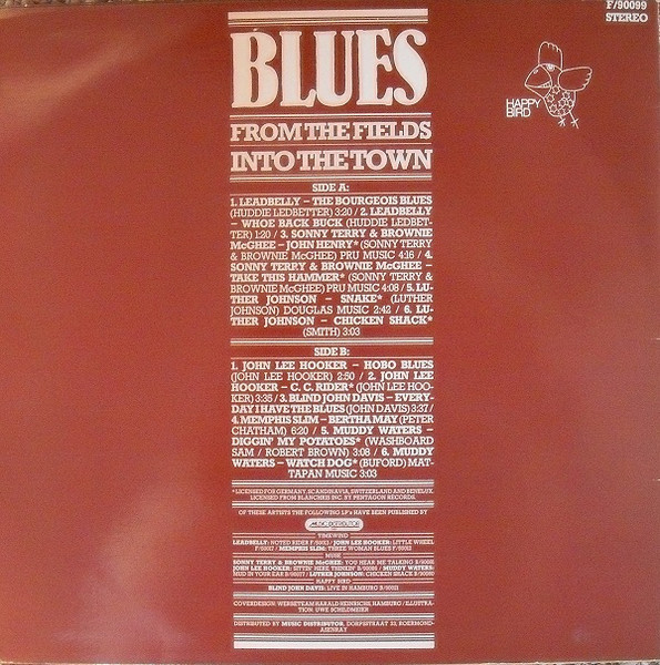 Various - Blues - From The Fields Into The Town | Happy Bird (F/90 099) - 2 Various - Blues - From The Fields Into The Town | Happy Bird (F/90 099) - 2