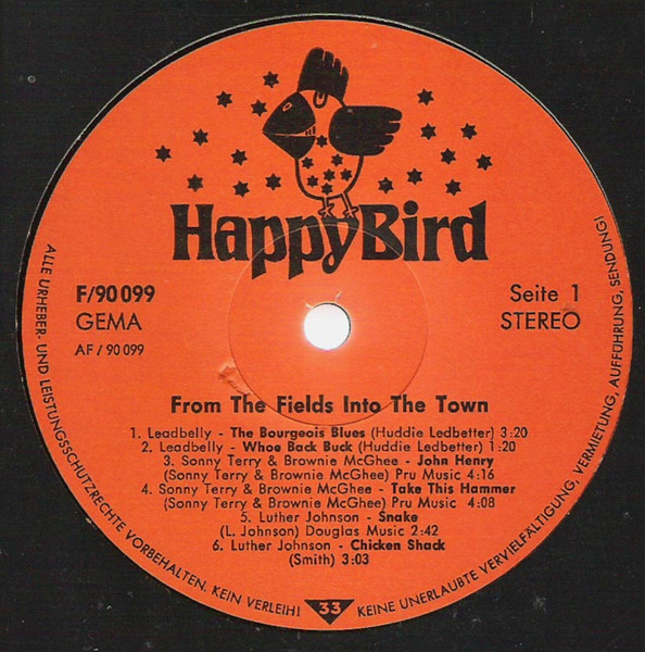 Various - Blues - From The Fields Into The Town | Happy Bird (F/90 099) - 3 Various - Blues - From The Fields Into The Town | Happy Bird (F/90 099) - 3