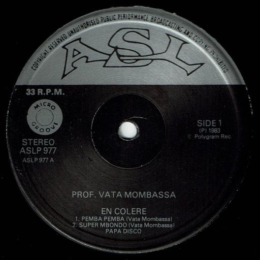 Vata Mombasa - En Colère | ASL (ASLP 977) - 3