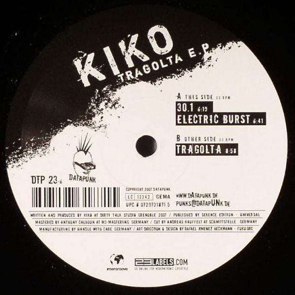 Kiko - Tragolta E.P. | Datapunk (DTP 23-6)