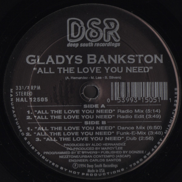 Gladys Bankston - All The Love You Need | Deep South Recordings (HAL 12505)