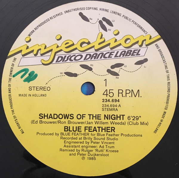 Blue Feather - Shadows Of The Night (Club Mix) | Injection Disco Dance Label (234.694) - 2
