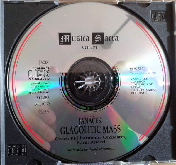 Leoš Janáček / Czech Singers Chorus and The Czech Philharmonic Orchestra , Karel Ančerl - Glagolitic Mass | Vanguard Classics (08 9273 71) - 3