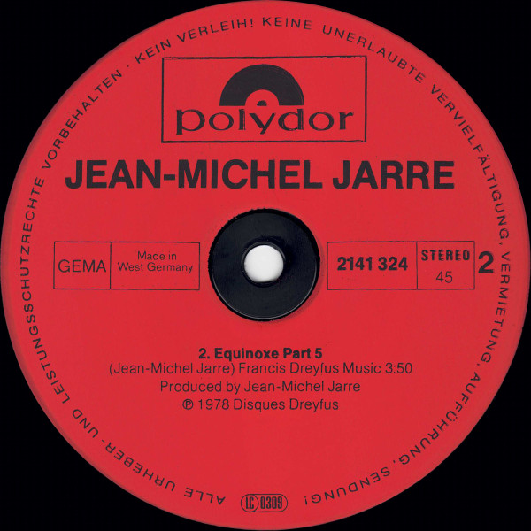 Jean-Michel Jarre - Oxygene IV / Equinoxe V | Polydor (2141 324) - 3