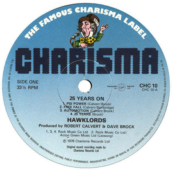 Hawklords - 25 Years On | Charisma (CHC 10) - 3 Hawklords - 25 Years On | Charisma (CHC 10) - 3