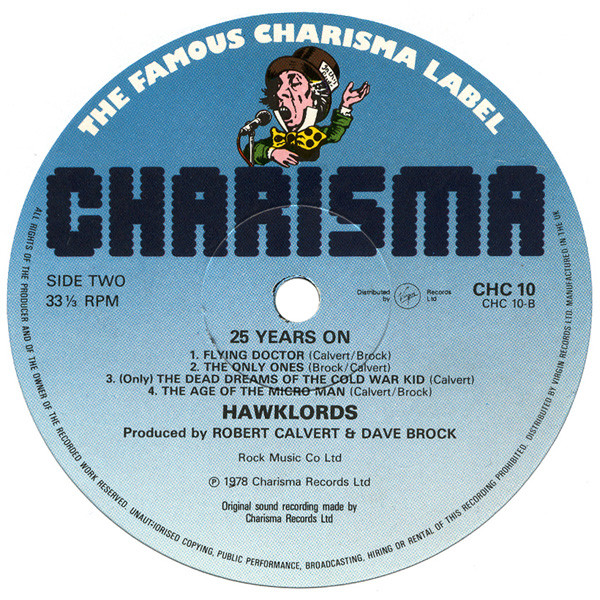 Hawklords - 25 Years On | Charisma (CHC 10) - 4 Hawklords - 25 Years On | Charisma (CHC 10) - 4
