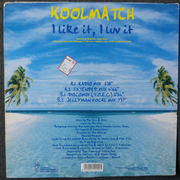 Koolmatch - I Like It, I Love It | Do It Yourself (DIY 9705) - 2