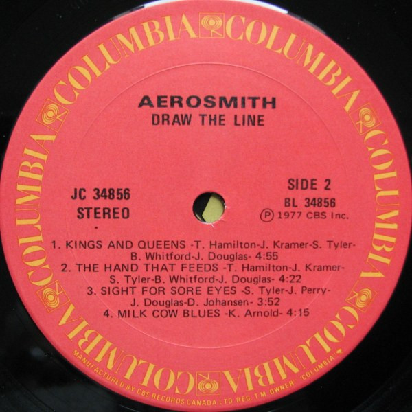 Aerosmith - Draw The Line | Columbia (JC 34856) - 4