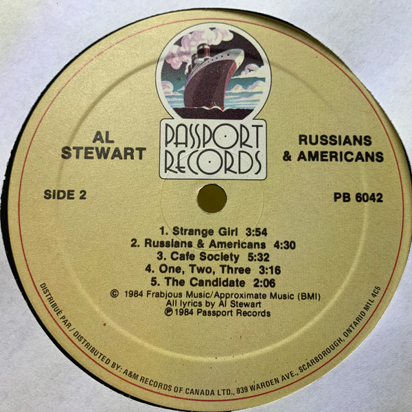 Al Stewart - Russians & Americans | Passport Records (PB 6042) - 4 Al Stewart - Russians & Americans | Passport Records (PB 6042) - 4
