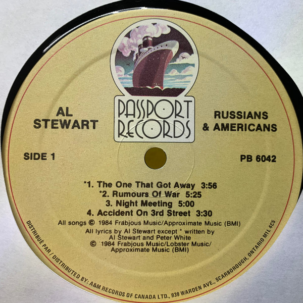 Al Stewart - Russians & Americans | Passport Records (PB 6042) - 3 Al Stewart - Russians & Americans | Passport Records (PB 6042) - 3