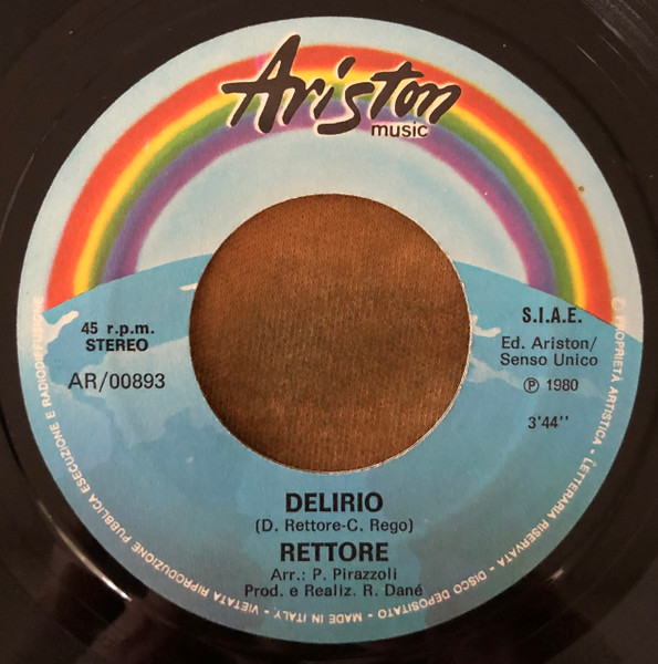 Rettore - Kobra / Delirio | Ariston Music (AR/00893) - 4