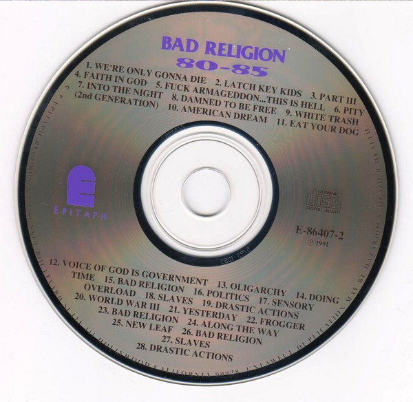Bad Religion - 80-85 | Epitaph (E-86407-2) - 3